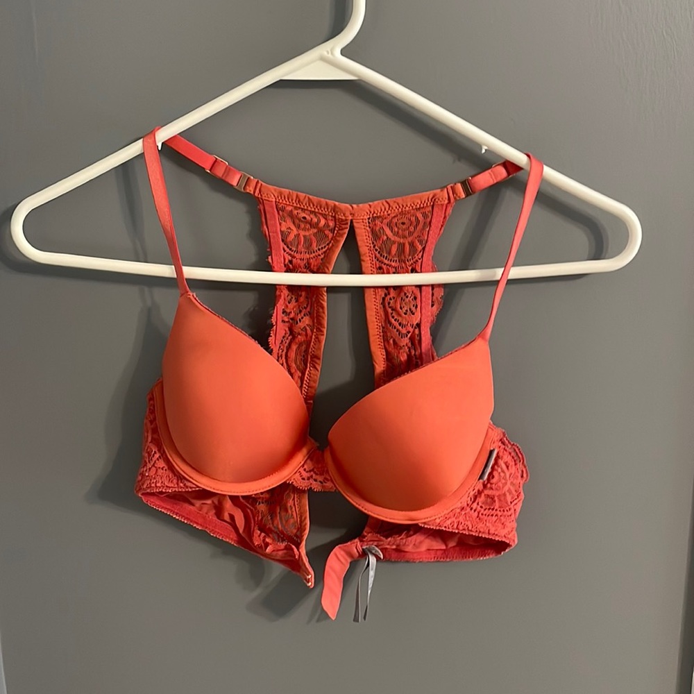 Lacy coral bra